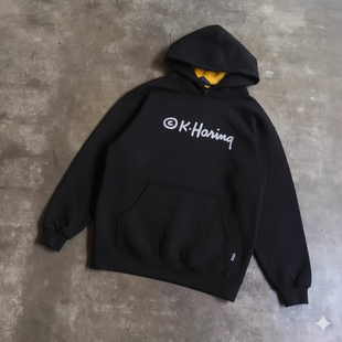 高街风时尚潮流Keith Haring凯斯哈林街头涂鸦休闲宽松上衣男卫衣