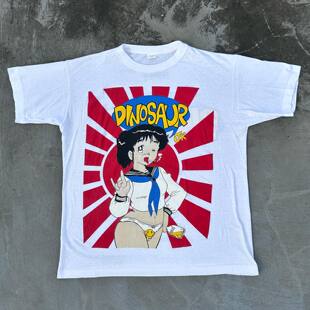 精选好物推荐 ‌Dinosaur Jr恐龙二世另类摇滚恶搞卡通男女短袖