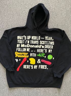 tra sco cact jack 联名美式高街hiphop连帽卫衣男女秋季同款潮