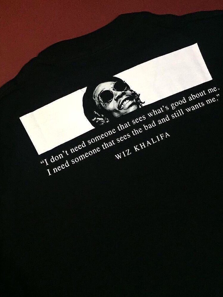 WIZ KHALIFA 위즈 칼리파 레이퍼 힙합 힙합 랩 트렌드 남성 여성 반팔 티셔츠