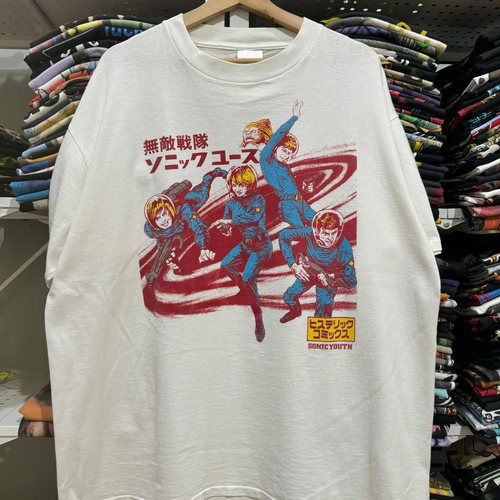 精选好物推荐 Sonic Youth音速青年乐队日版漫画风男女款短袖T恤
