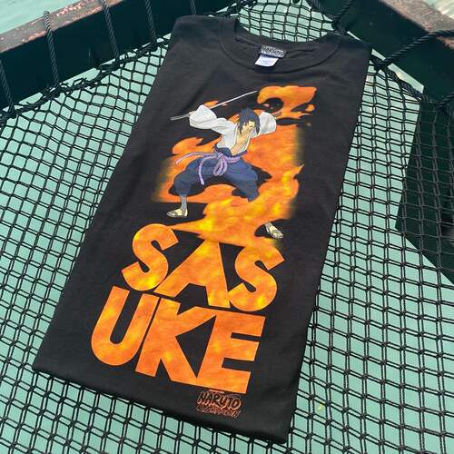 Naruto Sasuke T-shirt短袖t恤 Black Sense of design Cool