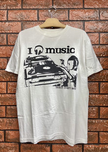 复古男女hiphop嘻哈重磅短袖 Acid Music美式 Techno t恤 House