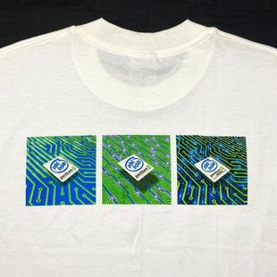 显瘦T恤男女慵懒风大码 英特尔奔腾网红修身 1999 ins设计小众短袖