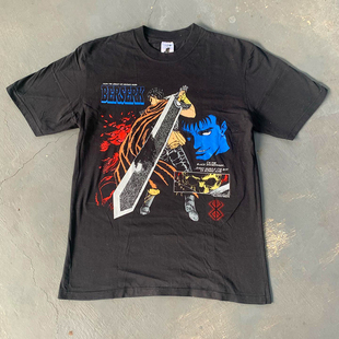 vintage berserk剑风传奇小众日漫 Dark Wind style Tee短袖T恤
