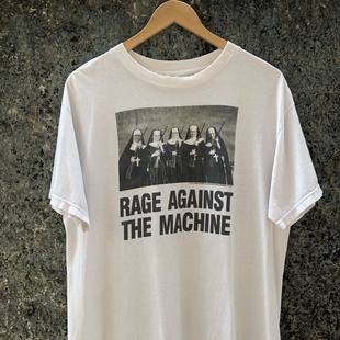 Rage Against The Machine洛杉矶金属乐队摇滚休闲半袖水洗高街潮