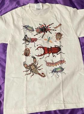 精选好物推荐 创意昆虫集合oversize宽松大码男女同款短袖t恤