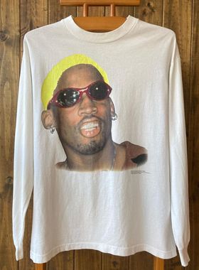 vingate The Worm Dennis Rodman大虫罗德曼古着感纯棉长袖t恤