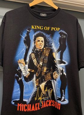 MERCHCODE Herren Michael Jackson酷飒风女装黑暗系男纯棉半袖T