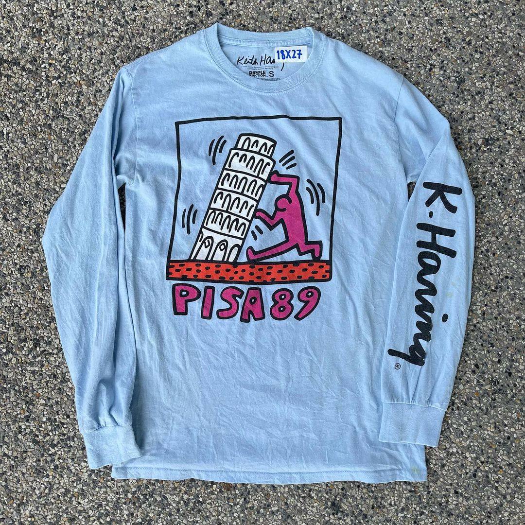 美式街头艺术家系列凯斯·哈林Keith Haring设计感小众长袖t恤,男装,秀禾服,淘宝优惠券,粉丝福利购,淘宝优惠卷