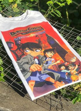 Detective Conan T-shirt短袖t恤 White Vintage Retro