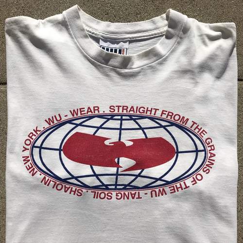 Wu-Tang Clan HIP-HOP VINGATE美式复古短袖t恤潮男女宽松上衣服