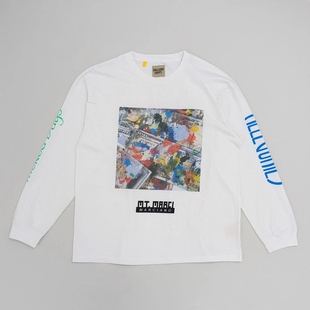 gallery dept 长袖t恤美式复古街头嘻哈hiphop美潮男女长袖t恤