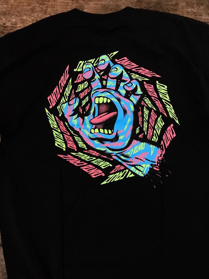 아메리칸 빈티지 스타일 VINATE BLUE PALM DEVIL 고급 새로운 디자인 감각으로 남성과 여성을 위한 루즈한 긴팔 티셔츠