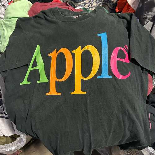 精选好物推荐！美式简约彩色字母APPLE宽松显瘦viber款短袖T恤
