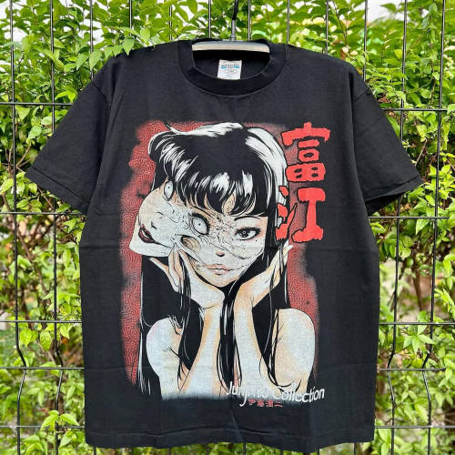 精选好物推荐！伊藤润二富江系列日系漫画宽松短袖T恤男女同款