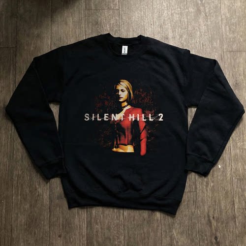 精选好物推荐 寂静岭 2Silent Hill 2恐怖氛围游戏男女款圆领卫衣