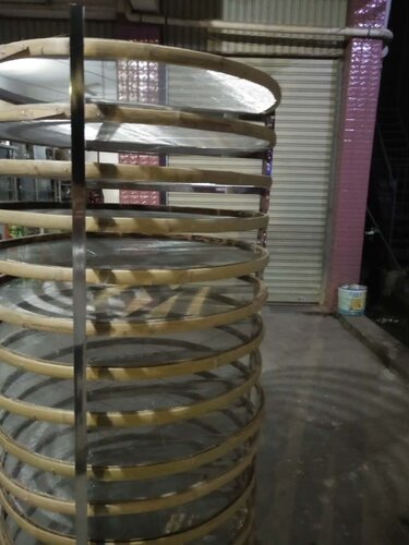 茶叶凉青架晾青筛摊青架 制茶用具簸箕铁架 竹筛烘盘放置架晾晒架 - 封面