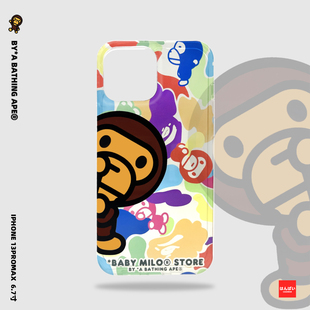 BAPE小猿人17PRO手机壳BABYMILO适用于iPhone17PM苹果16PM全包17透明软壳15P高透IMD材质软边16PRO