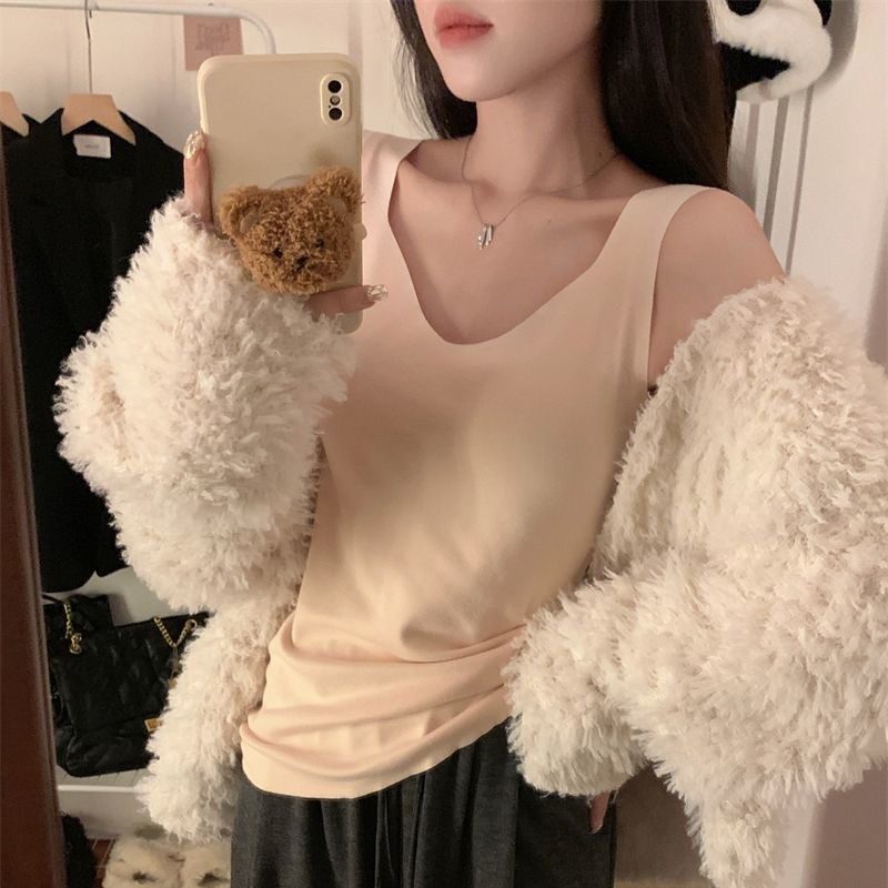 秋冬轻暖保暖背心女士秋冬贴身内衣打底无痕显瘦德绒内搭修身上衣,女士内衣/男士内衣/家居服,保暖背心,淘宝优惠券,粉丝福利购,淘宝优惠卷