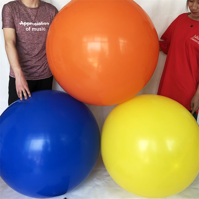 36寸超大正圆气球35克加厚乳胶儿童玩具气球公园街卖外贸出口大球