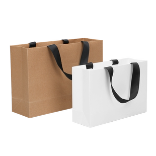 纸袋定制 螺纹绳服装纸袋 礼品袋定做 手提纸袋印刷 宣传纸袋现货