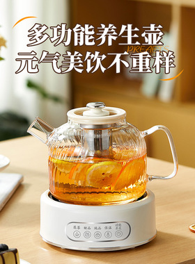 多功能家用养生壶办公室保温花茶壶大容量茶壶玻璃智能养生壶礼