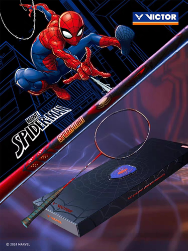 2024年威克多VICTOR胜利羽毛球拍蜘蛛侠联名礼盒装限量SPIDER-MAN