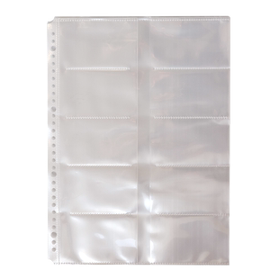 A4名片册透明内页替换芯名片夹大容量活页名片册会员卡透明卡套银行卡片册收集册小卡收纳册收藏册名片收纳册