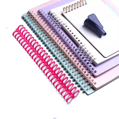 A4活页文件装订环30孔活页装订夹条塑料胶圈装订扣环26孔B5手帐活页本装订线圈环可拆卸夹条