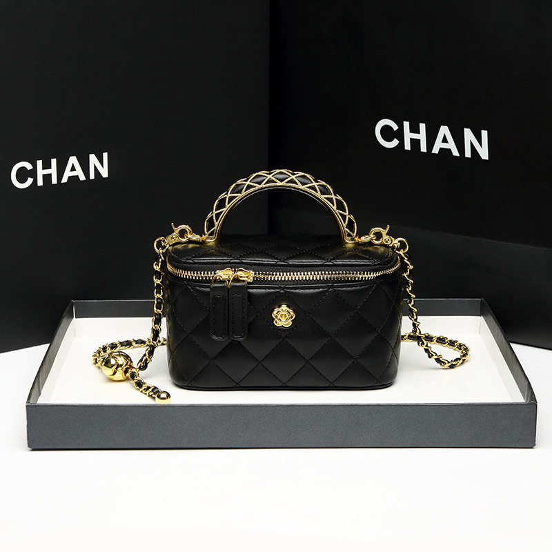 大牌轻奢小香风链条包盒子包菱格女包时尚百搭单肩包潮斜挎包