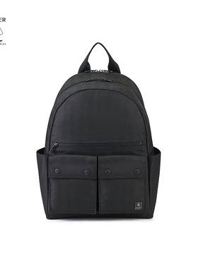 PORTER MELODY 商务暗纹后背包商务休闲双肩背包大容量电脑包