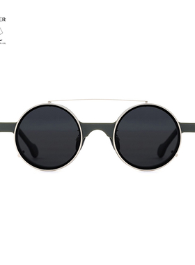 联名款胶框外挂式墨镜复古圆框