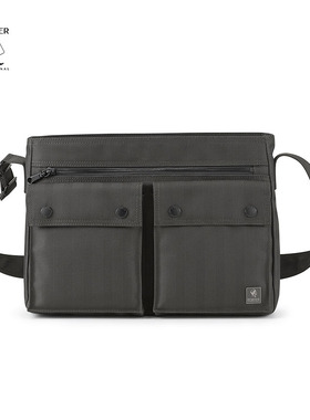 PORTER MELODY 斜挎暗纹尼龙方包斜挎包商务公文包轻便通勤包