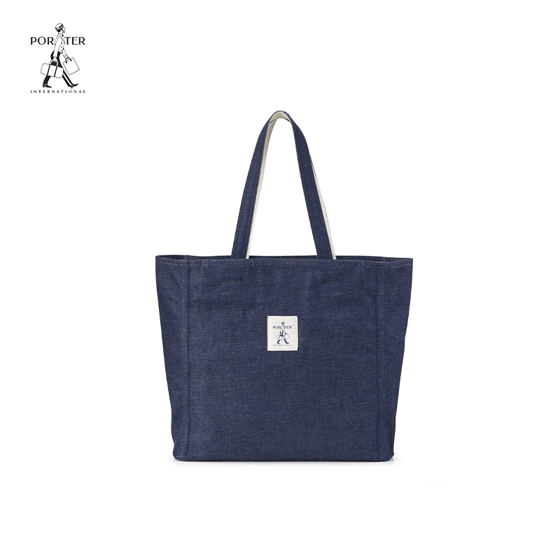 牛仔布托特包大容量单肩包