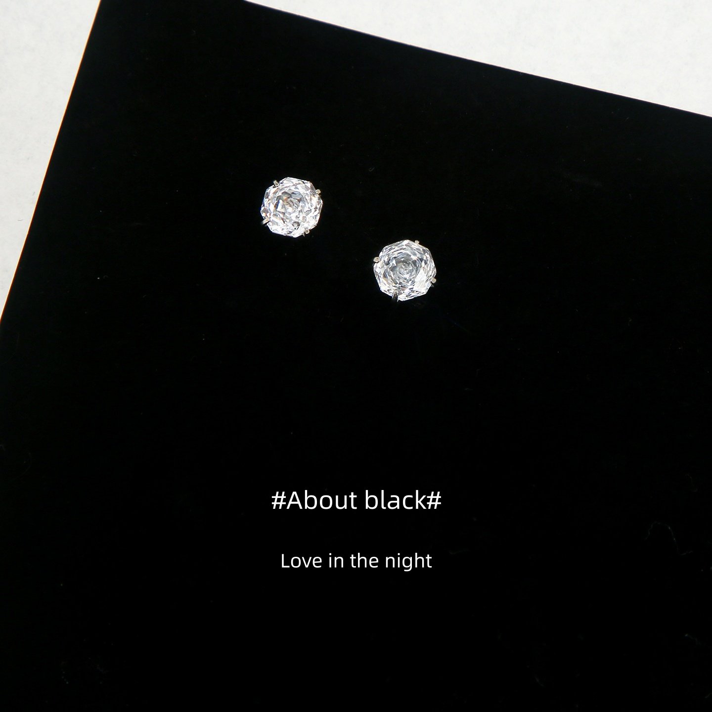 Ab | 白玫瑰 | 锆石千禧玫瑰切免摘316L钛钢耳钉耳垂钉耳骨钉,饰品/流行首饰/时尚饰品新,耳钉,淘宝优惠券,粉丝福利购,淘宝优惠卷