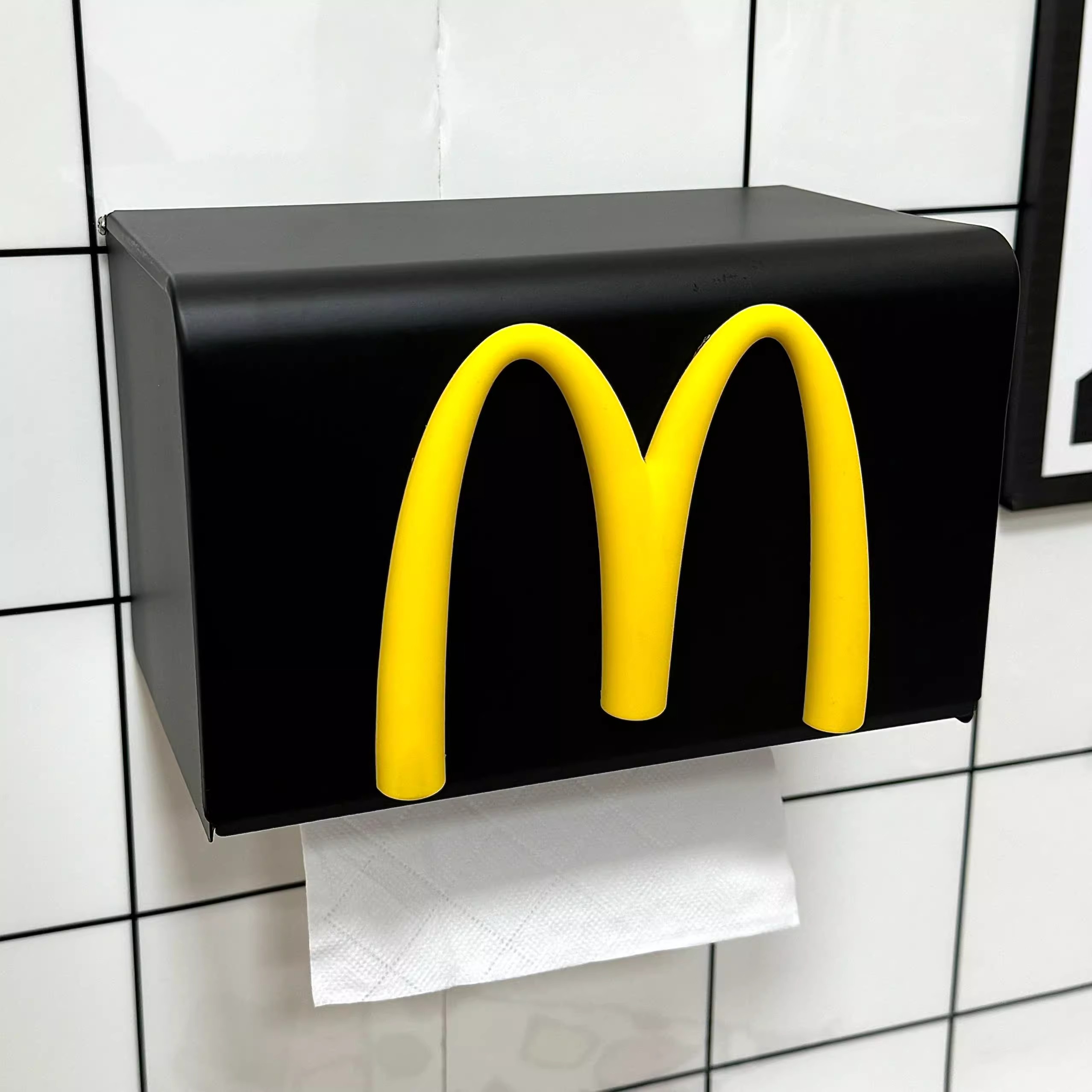麦当劳创意抽纸盒纸巾盒卫生间