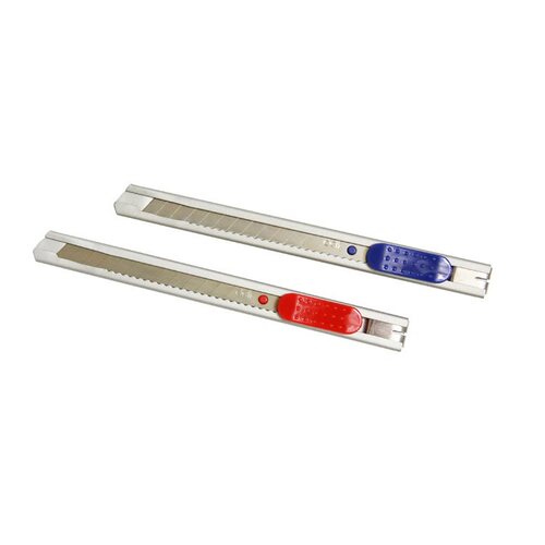 得力美工刀2053介刀裁纸刀 金属小美工刀割纸刀 手工刀小刀片介刀