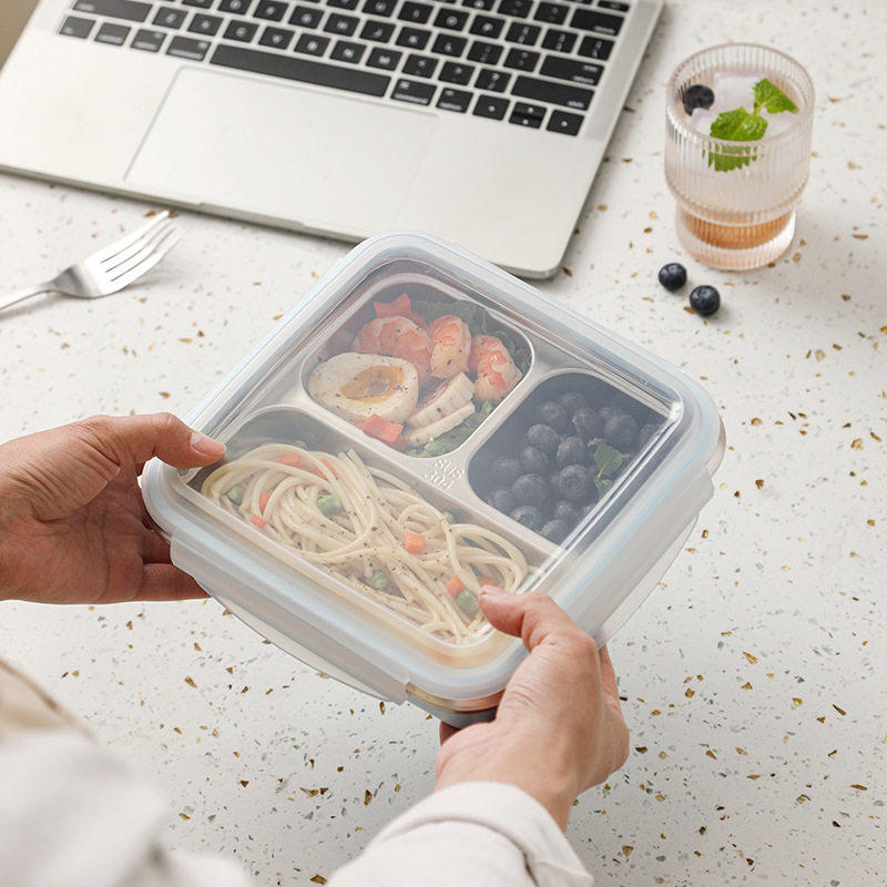 家图腾304不锈钢饭盒食品级分格微波炉加热学生便当密封带饭餐盒,餐饮具,饭盒/保温桶/保温提锅,淘宝优惠券,粉丝福利购,淘宝优惠卷