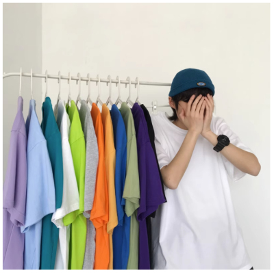 短袖港风宽松男女同款T恤便宜