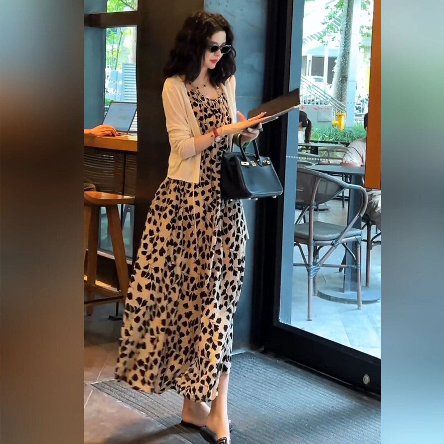 真丝桑蚕丝吊带洋装女装