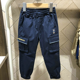 中大童束脚休闲裤 男童装 儿童薄款 时尚 chris童装 长裤 2026春秋新款