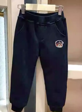 chris童装2026秋冬新款男童棉休闲加绒运动裤中大童长裤自洋气潮