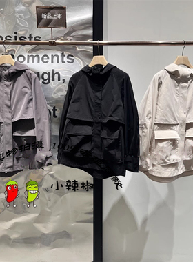 播女2025春季新款连帽工装短外套女宽松夹克上衣BDS1WD1162醒春集