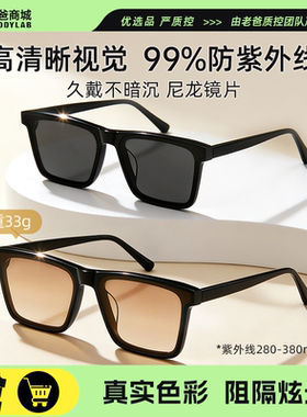 太阳镜眼镜男女士同款高端方形