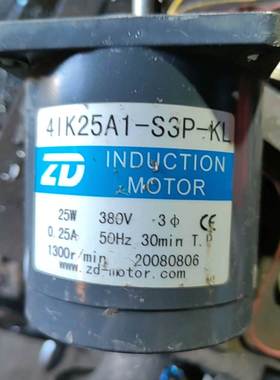 【议价】三相感应电机，型号41k25A1＿s3p＿kL，25w