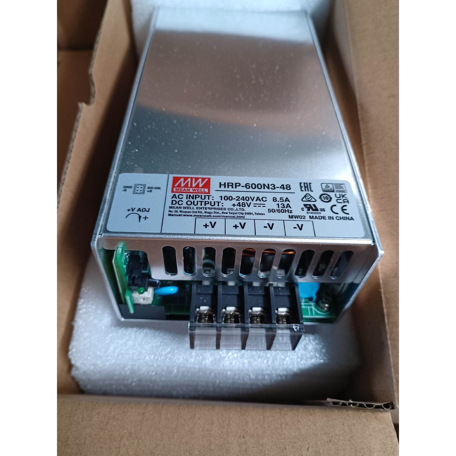 【议价】台湾明纬HRP-600N3-48V明纬开关电源600W左右4