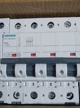 【议价】全新西门子4P63A 80A空气开关黑色大手柄系列 额定电