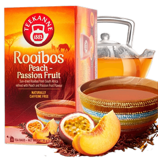 Teekanne蜜桃百香果南非路易波士rooibos养生袋泡水果博士茶叶包