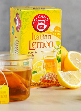 进口Teekanne恬康乐 意大利柠檬片水果茶冷泡茶花果粒袋泡茶20包